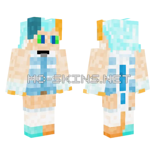 Sharkyshork Skin Minecraft skin, front and back