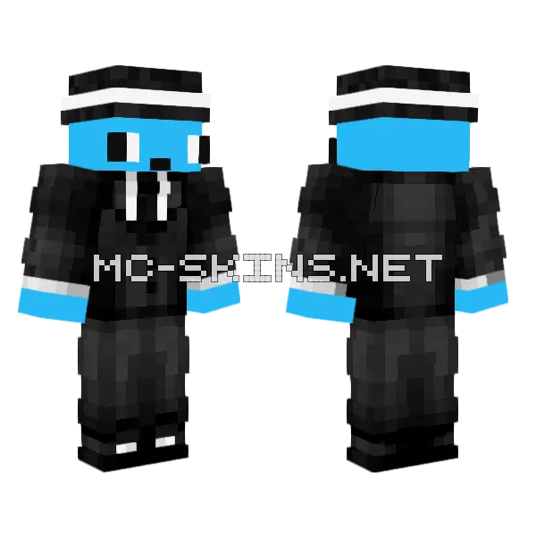 Sharp Black Suit, front and back