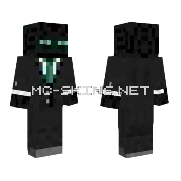 Sharp Black Suit, front and back