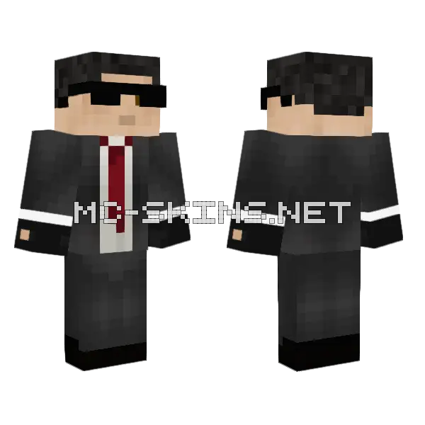 Sharp Black Suit, front and back