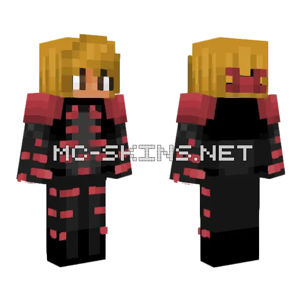 Sharpness Revamp Minecraft skin, front and back