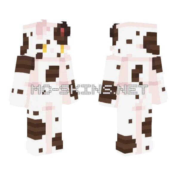 Sharppaw Warriors OC Minecraft skin, front and back
