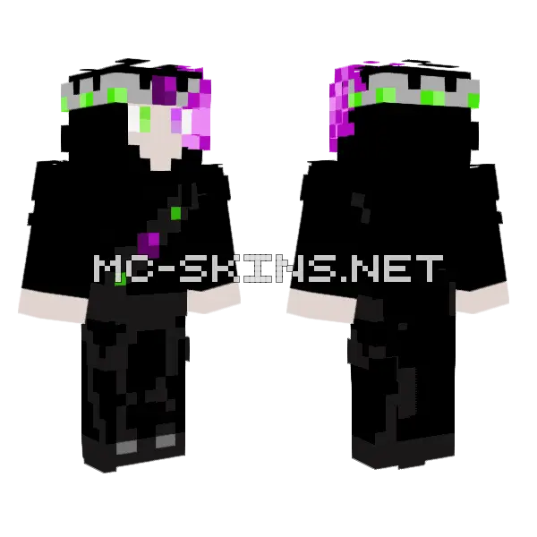 Shattered King Minecraft skin, front and back