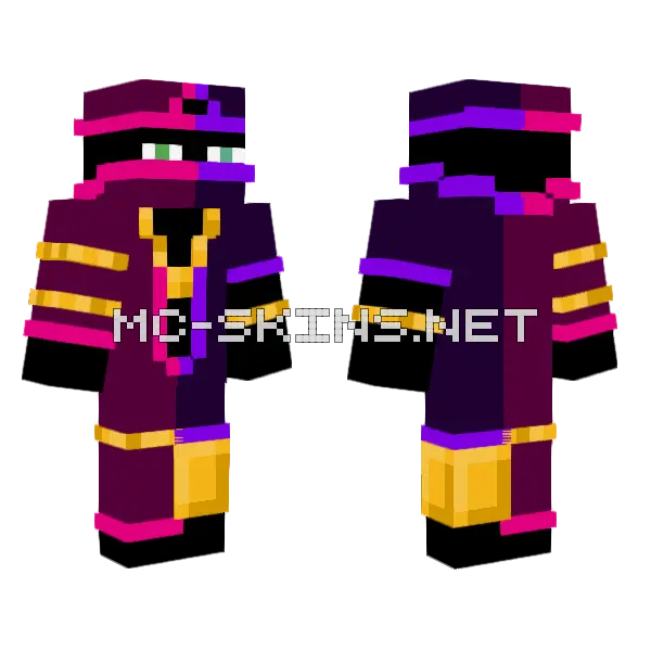 Shattered Milestone IV Thatmob Minecraft skin, front and back