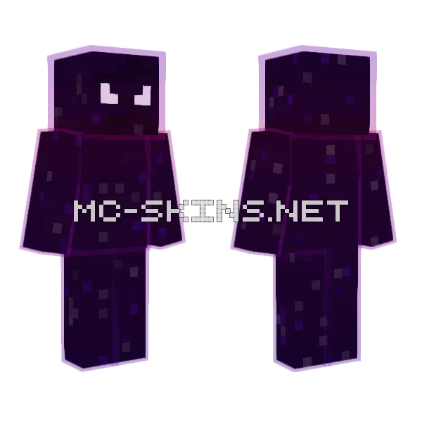 Shattered Void Minecraft skin, front and back