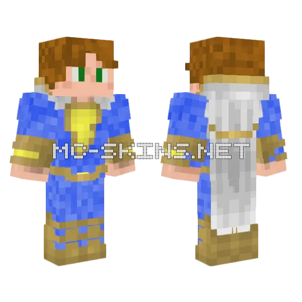 Shazam Ace New Minecraft skin, front and back