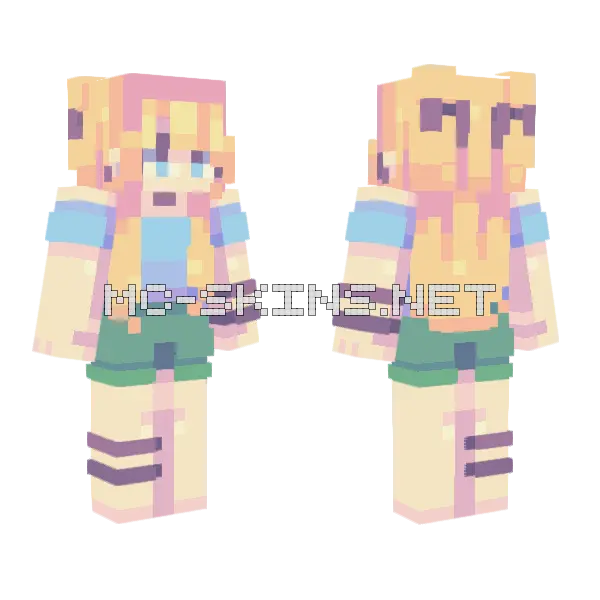 She Sells Seashells RCE Minecraft skin, front and back