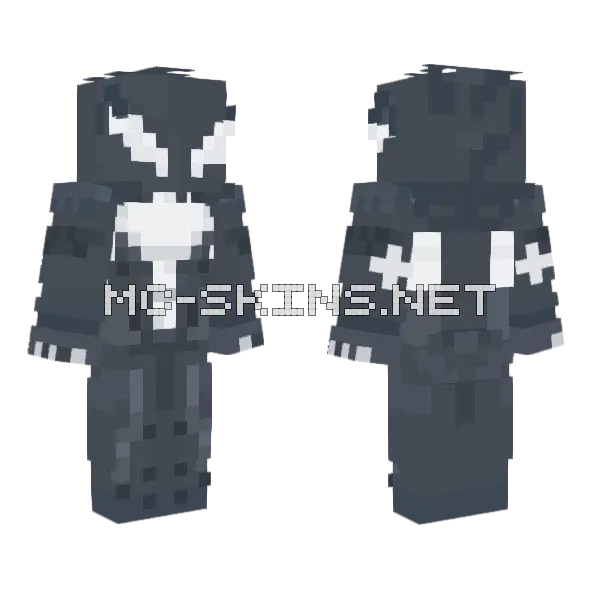 She Venom Minecraft skin, front and back