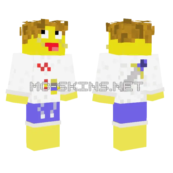 Shedletsky Minecraft skin, front and back