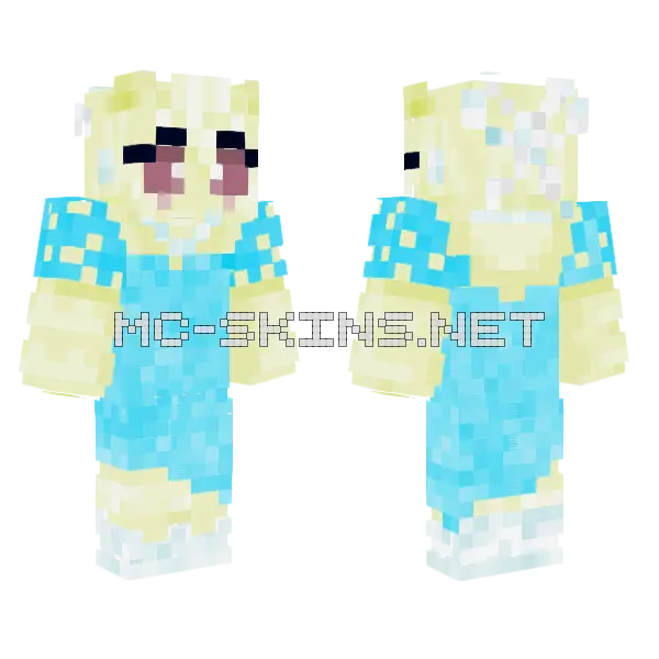 Shellcraft Fancy Moth Minecraft skin, front and back