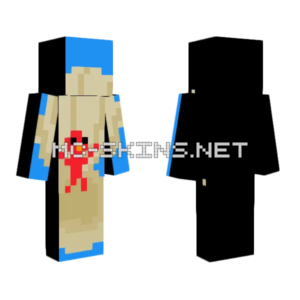 Shellmo Minecraft skin, front and back