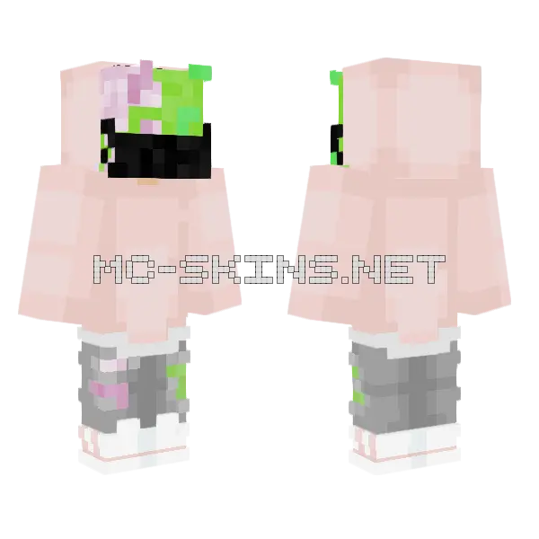 Shhhh Minecraft skin, front and back