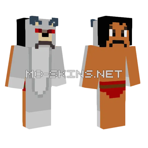 Shiba Inu Character, front and back