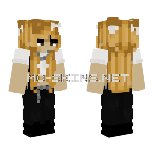 Shiba Inu Hoodie Minecraft skin, front and back
