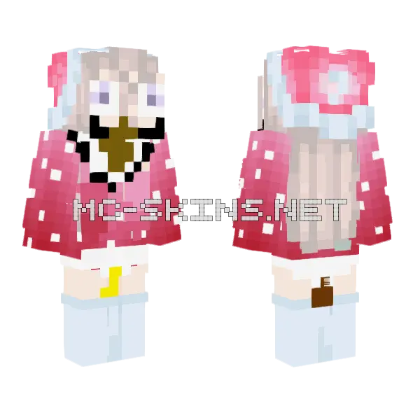 Shilowww2 Girl Minecraft skin, front and back
