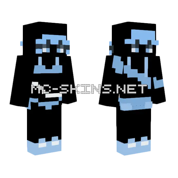 Shimmering Raffle Minecraft skin, front and back