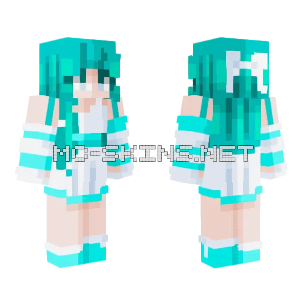 Shine Through the Blizzard Minecraft skin, front and back