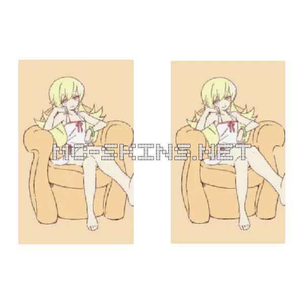 Shinobu Oshino Dress cape, outside and lining