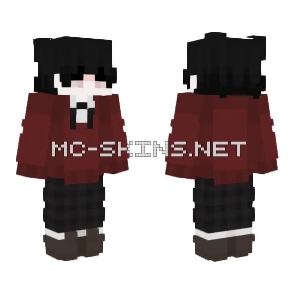 Shinso Minecraft skin, front and back
