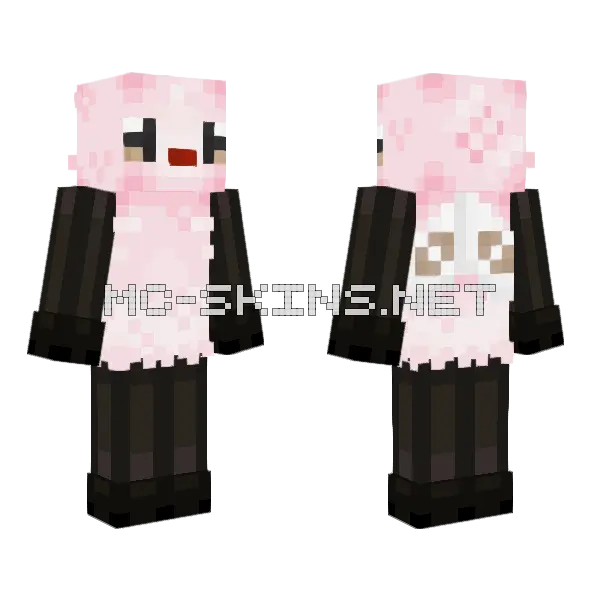 Shiny Cutiefly Pokemon Minecraft skin, front and back