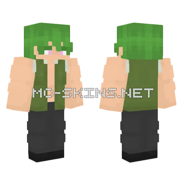 Shinzo Yozakura Minecraft skin, front and back