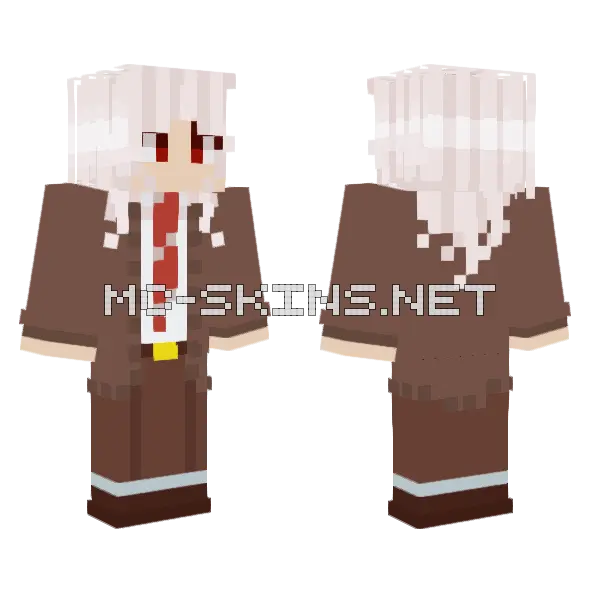 Shion Tastunami Minecraft skin, front and back