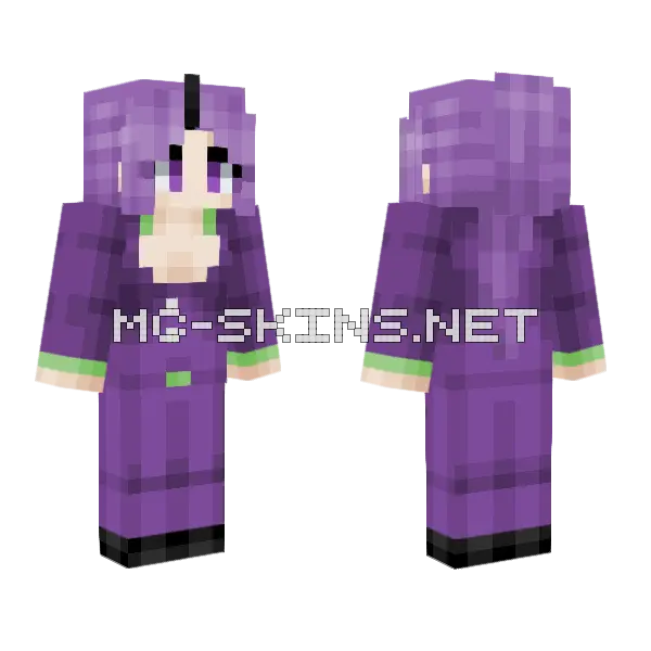 Shion Tensura Minecraft skin, front and back