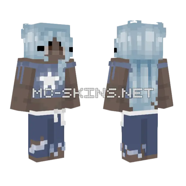 Shipwrecked Girl Minecraft skin, front and back