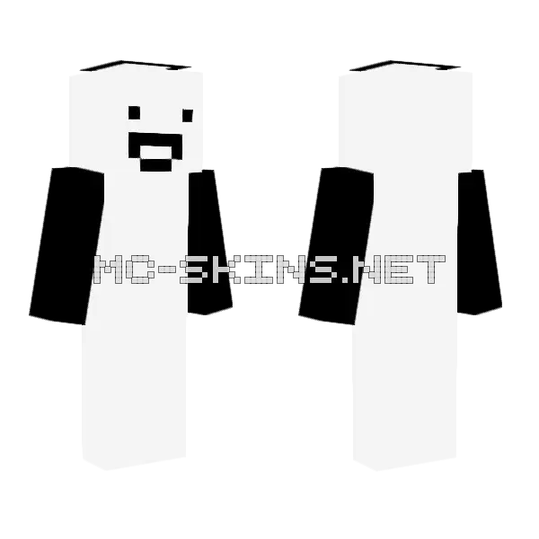 Shiroma V2 Minecraft skin, front and back