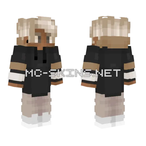 Shiryakou Hoodie Outfit Minecraft skin, front and back