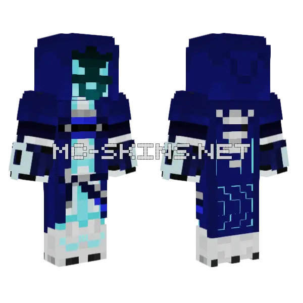 Shiver Suit Reaper Minecraft skin, front and back
