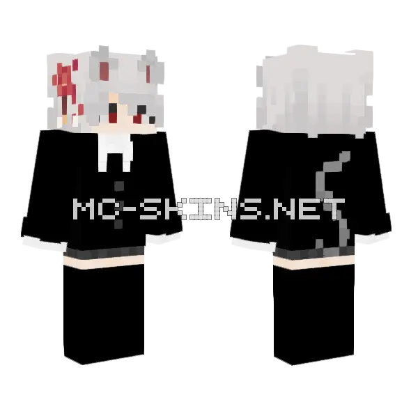 Shizu Minecraft skin, front and back