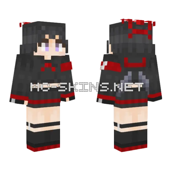 Shizuyama Mashiro Minecraft skin, front and back