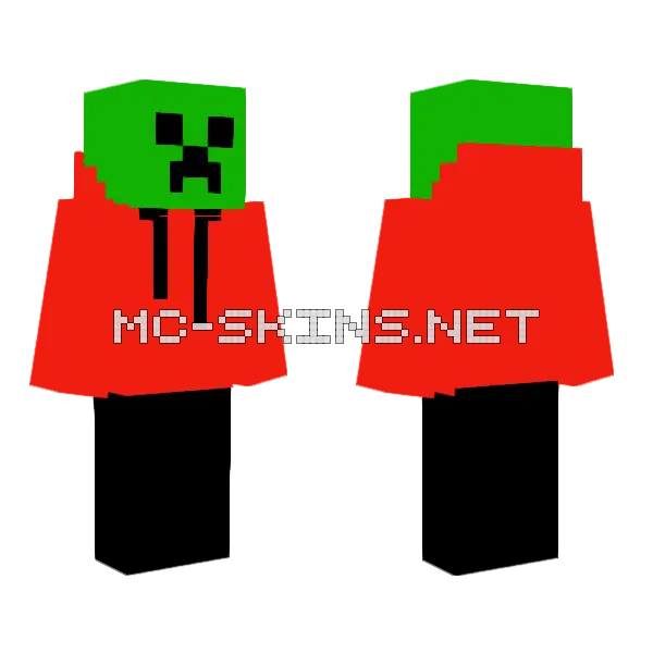 Shlimie Minecraft skin, front and back