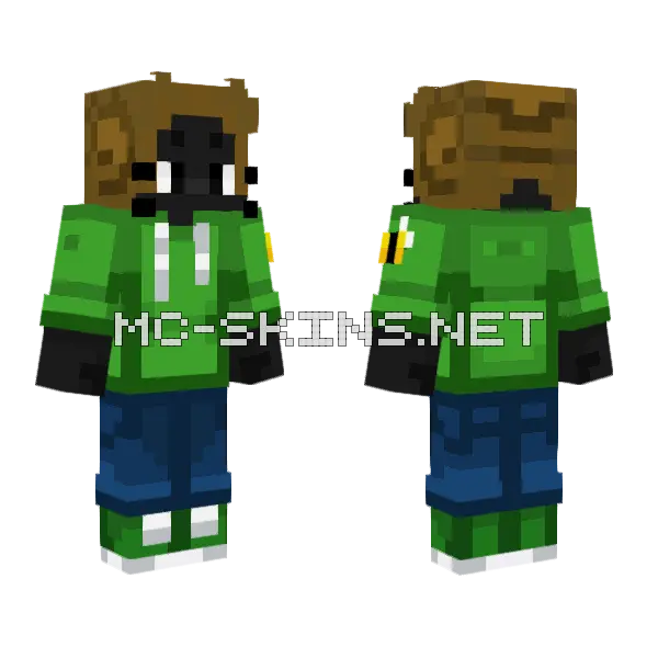 Shnaily Boi Minecraft skin, front and back