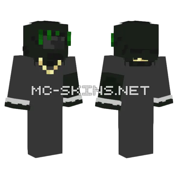 Shooter Sleeve Minecraft skin, front and back