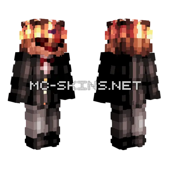 Shooting Falcon Minecraft skin, front and back