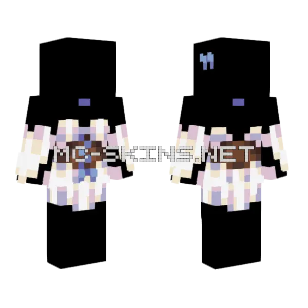 Short Cottagecore Dress Base Minecraft skin, front and back