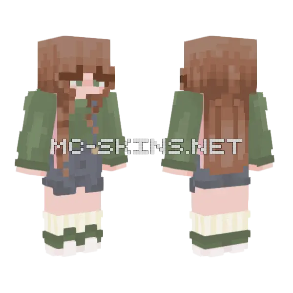 Shortverals Minecraft skin, front and back