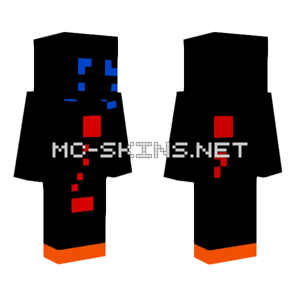 Shot And Sad Minecraft skin, front and back