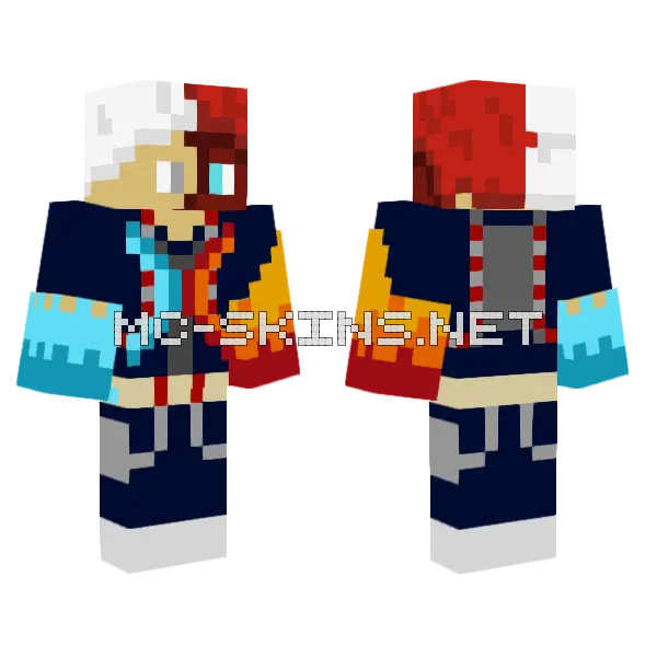 Shoto Todoroki Redesign, front and back
