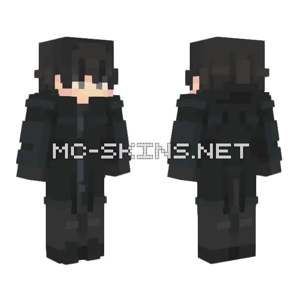 Shousaku Katsura BSD Minecraft skin, front and back