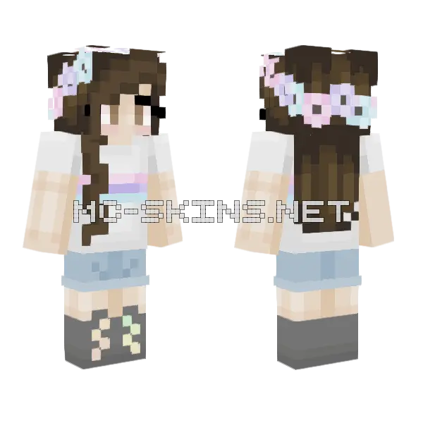Shout Out To Waterdroplet28 Minecraft skin, front and back