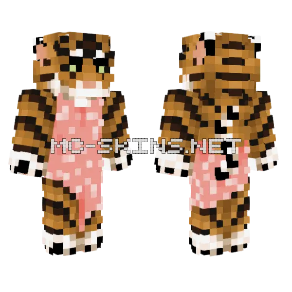 Show Host Taigor Minecraft skin, front and back