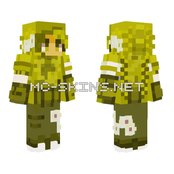 Shrek Green Girl Minecraft skin, front and back