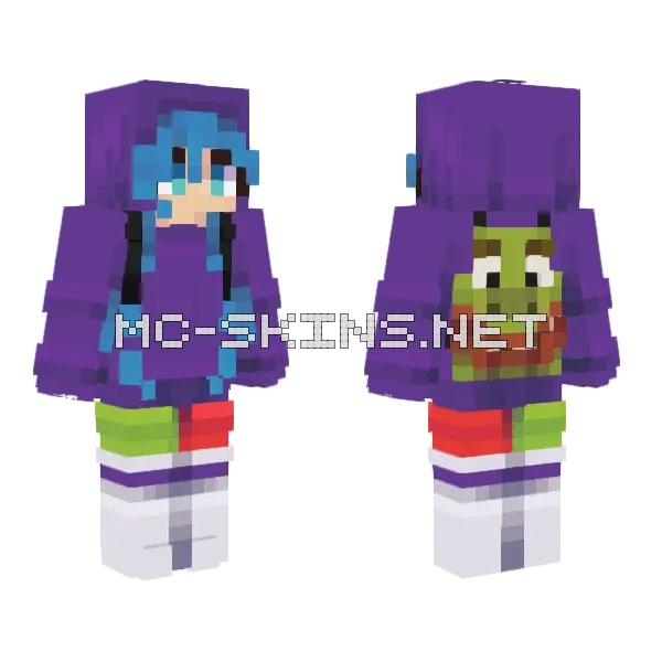 Shrek Skin Minecraft skin, front and back