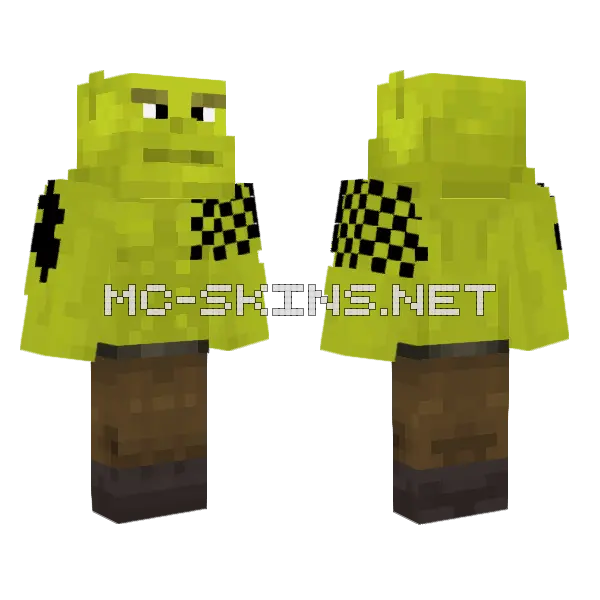 Shrek The Rock Johnson Minecraft skin, front and back