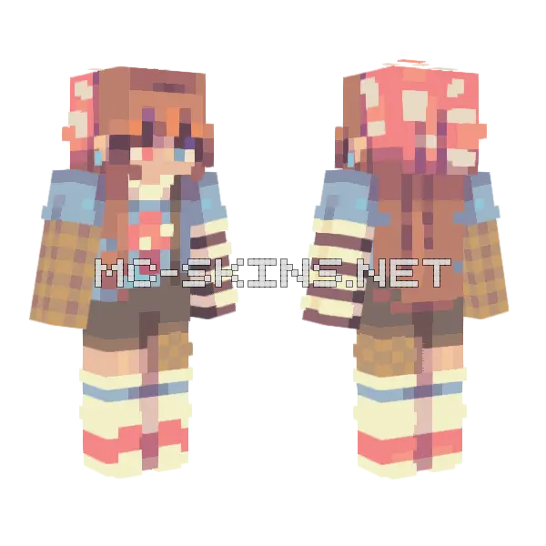 Shrooms Rce Minecraft skin, front and back