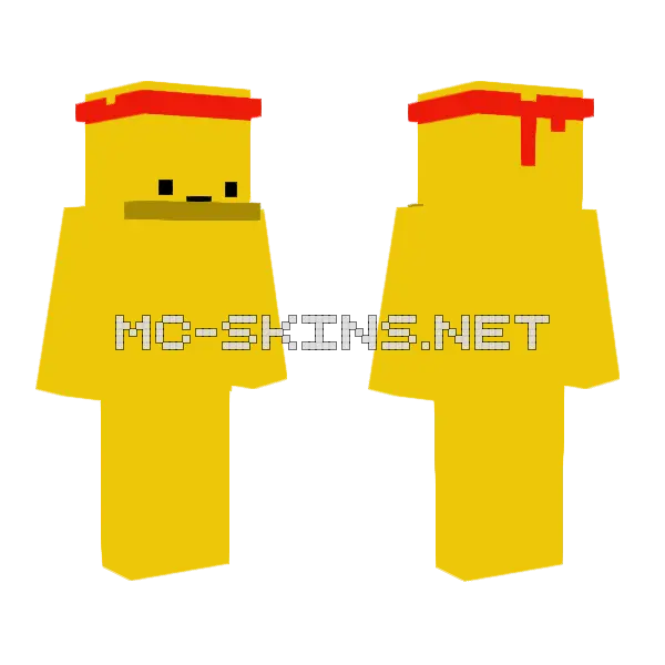 Shti Pots Minecraft skin, front and back