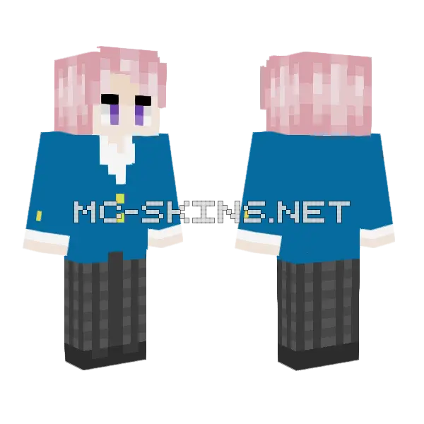 Shu Itsuki Minecraft skin, front and back